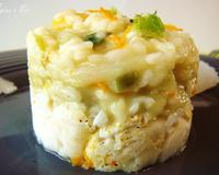 Un risotto printanier et parfumé, léger, frais et goûteux.Fenouil, orange et estragon, une association qui se marie merveilleusement au poisson.