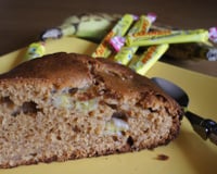 Gâteau aux carambars et à la banane