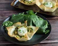 Tartelettes croustillantes chèvre poireaux