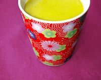 Soupe de petits pois au mascarpone et au bacon craquant