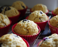 Muffins aux myrtilles léger et savoureux