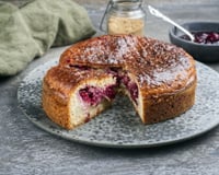 Gâteau Basque à la cerise