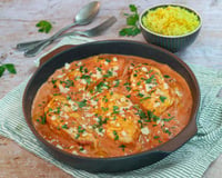 Poulet à la crème et riz pilaf