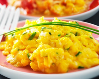 Œufs brouillés à la crème fraîche