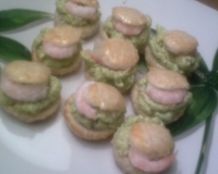 Mini vol au vent à la crème d'avocat