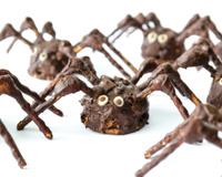 Araignées d'Halloween au chocolat