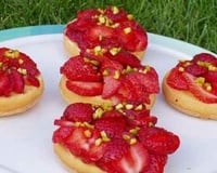 Mini gâteaux aux fraises
