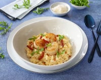 Risotto au chorizo et Saint-Jacques