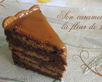 Charlotte au chocolat, spéculoos et caramel à la fleur de sel