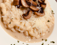 Risotto aux champignons et fromage d'abondance