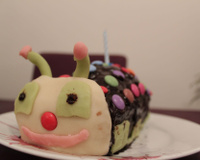 Gâteau chenille au chocolat