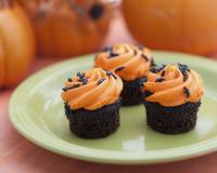 Cupcakes d'Halloween chocolat orange