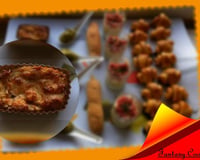 Mini cakes oignons lardons