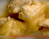 Emincé de poulet à l'orange