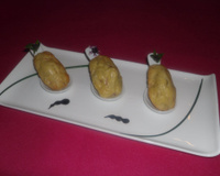 Madeleines à la moutarde et aux lardons