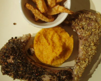 Duo de côtes d'agneau panées