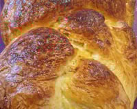 Brioche tressée à la fleur d'oranger