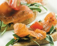 Bruschettas de Saumon Fumé