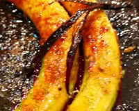 Bananes flambées rhum et vanille