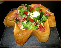 Salade italienne dans sa feuille de brick