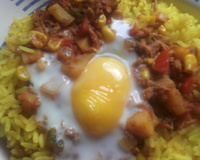 Riz à la façon d'Ojja au thon et aux petit légumes