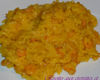Risotto aux crevettes et safran