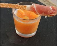 Verrine de melon fraîche.