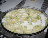 Courgettes, pommes de terre à la viande gratiné au Cœur de Neufchatel