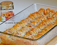 Baklava rolls aux amandes et miel du Maroc