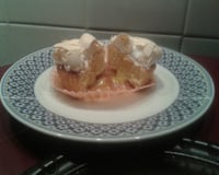 Cupcakes cœur citron meringués