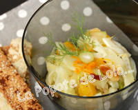 Verrine fenouil orange et amandes