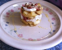 Mille feuilles chèvre-pomme