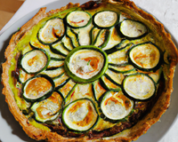 Tarte aux courgettes et au fromage de brebis