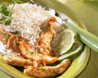 Poulet au citron et son riz long grain