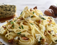 Penne Gorgonzola, Poires et Noix