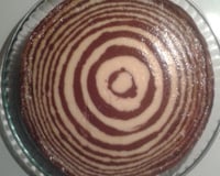 Zebra cheesecake aux 2 chocolats