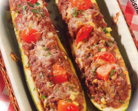 Courgettes en petits bateaux