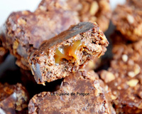 Petit cœur chocolat croustillant au cœur caramel