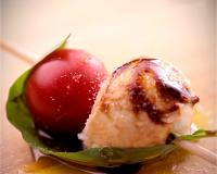 Brochette Mozzarella-tomate