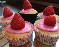 Cupcake à la fraise