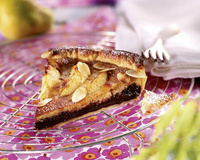 Tarte poire chocolat amandine