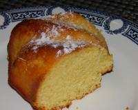 Un gâteau bien moelleux et d'une belle couleur jaune avec la farine de maïs.