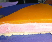 Bavarois aux fruits de la passion et à la mangue