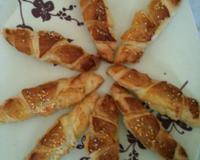 Croissants fourrés chocolat réalisés avec ma fille.