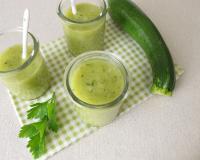 Velouté de courgettes au basilic maison