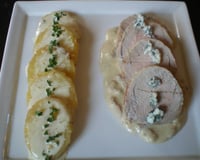 Filet mignon de porc au roquefort