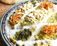Dip iranien d'aubergines au roquefort
