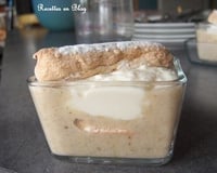 Entremets purée de bananes et noix de coco au rhum