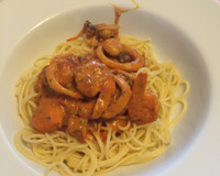 Spaghettis aux gambas
