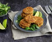Des galettes de pois chiches sans oeufs et sans farine de blé, idéales pour une alimentation vegane !